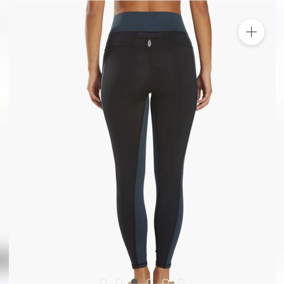 Free People Movement Rebel color block v crossover waistband Leggings small - Picture 4 of 12